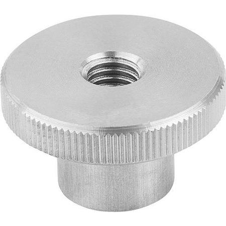 Kipp Knurled nuts high style steel and stainless steel, DIN 466 K0143.062